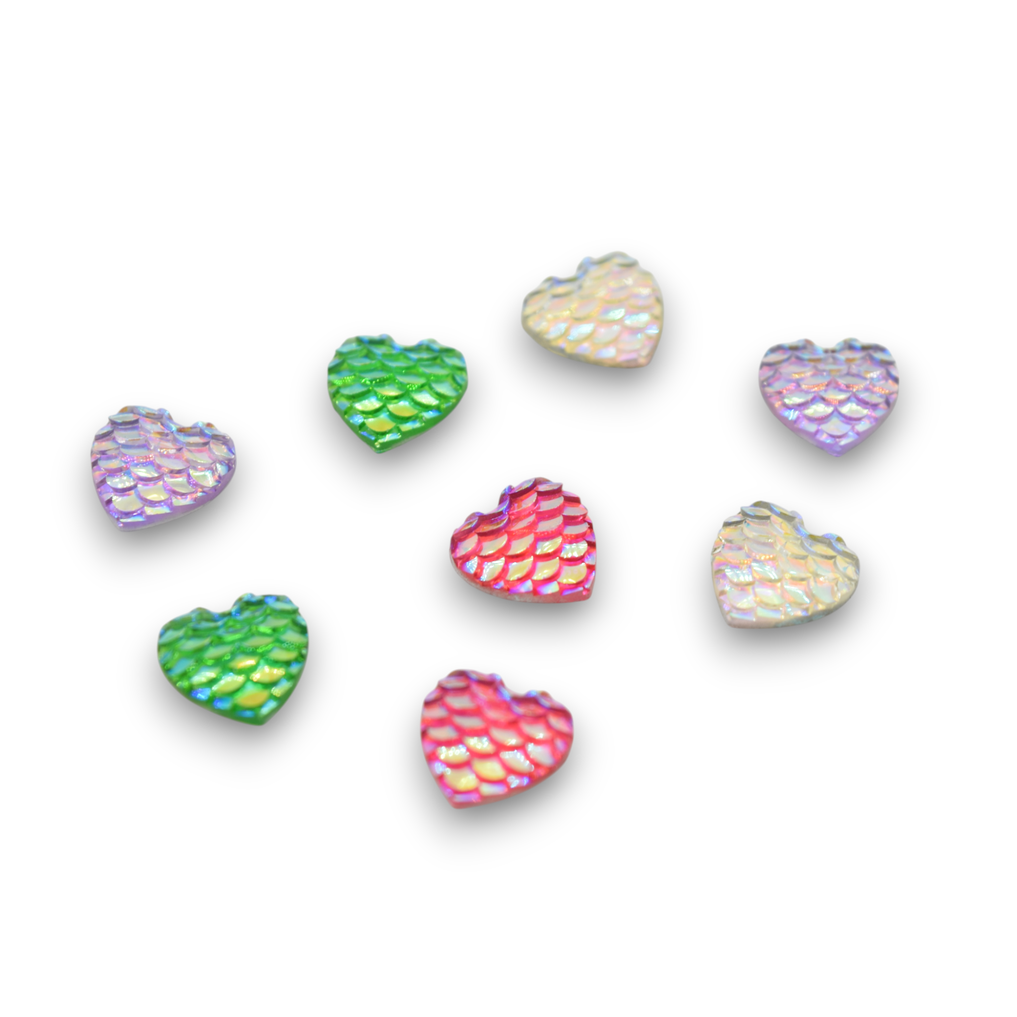 Mermaid Hearts - Specialty 3d Gems (Aurora Borealis)
